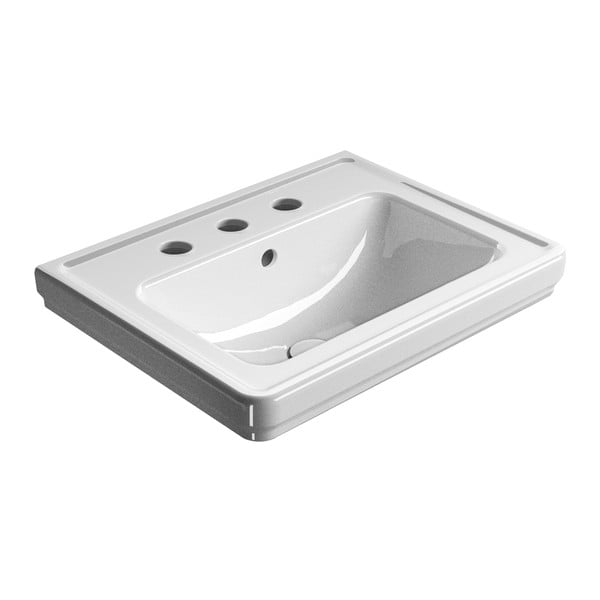 Lavabo bianco in ceramica 60x46 cm Classic – Sapho