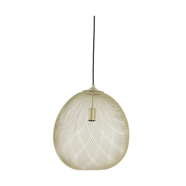 Lampadario color oro con paralume in metallo ø 40 cm Moroc - Light & Living