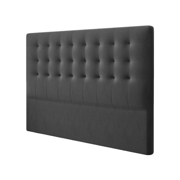Testata grigio scuro con rivestimento in velluto Windsor & Co Sofas Athena, 180 x 120 cm - Cosmopolitan Design-image-2
