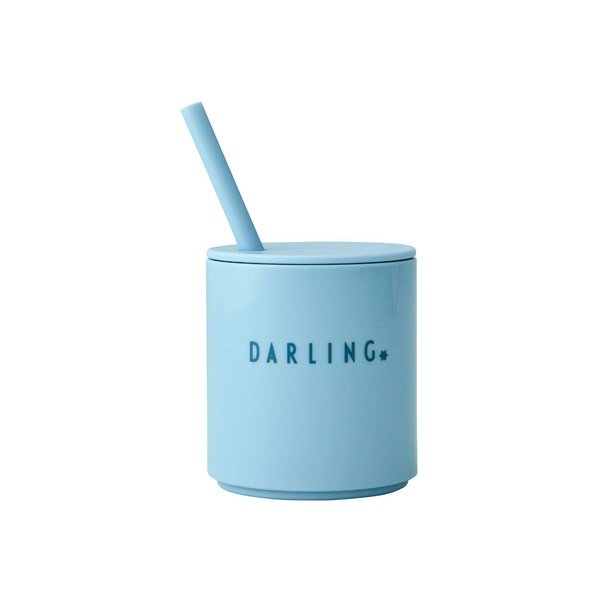 Tazza per bambini azzurra Darling Mini - Design Letters-image-4