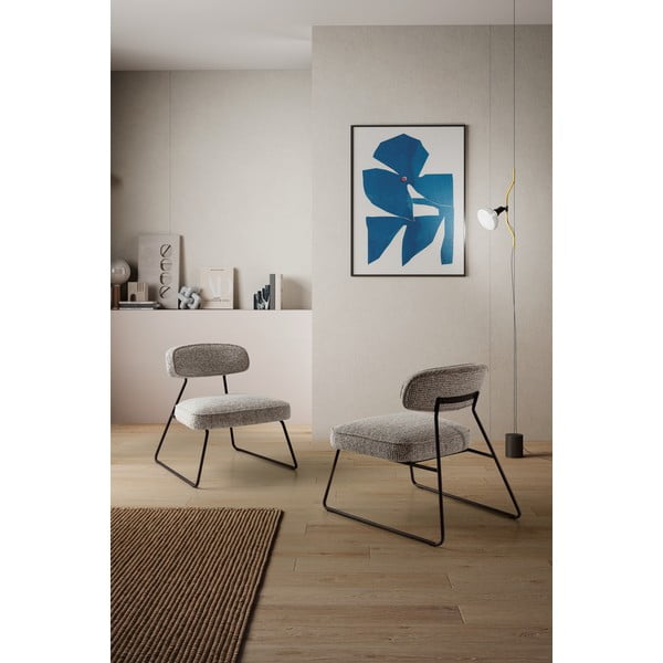 Poltrona bianca e nera Elon – Marckeric-image-1