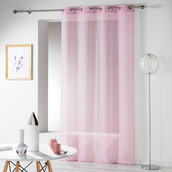 Tenda sottile rosa 140x280 cm Telma – douceur d'intérieur-image-2