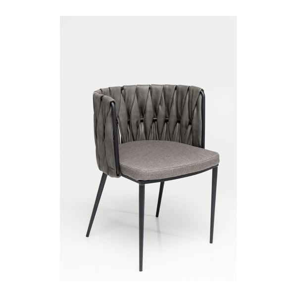 Set di 4 sedie grigie con cuscino Cheerio - Kare Design