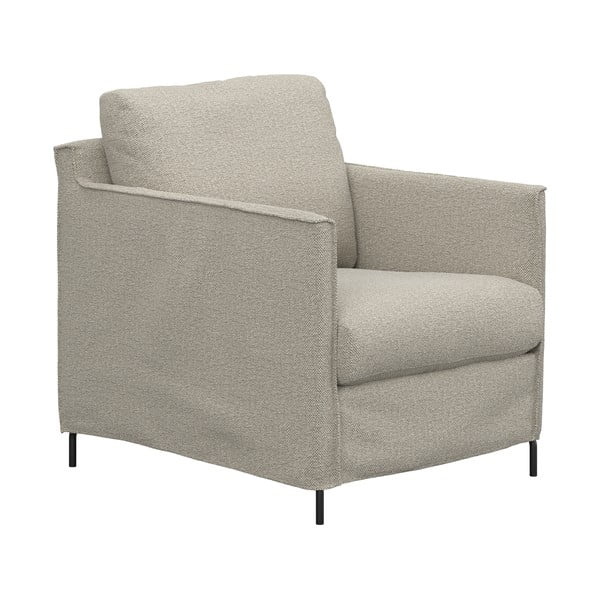 Poltrona beige Petito - Furninova-image-1
