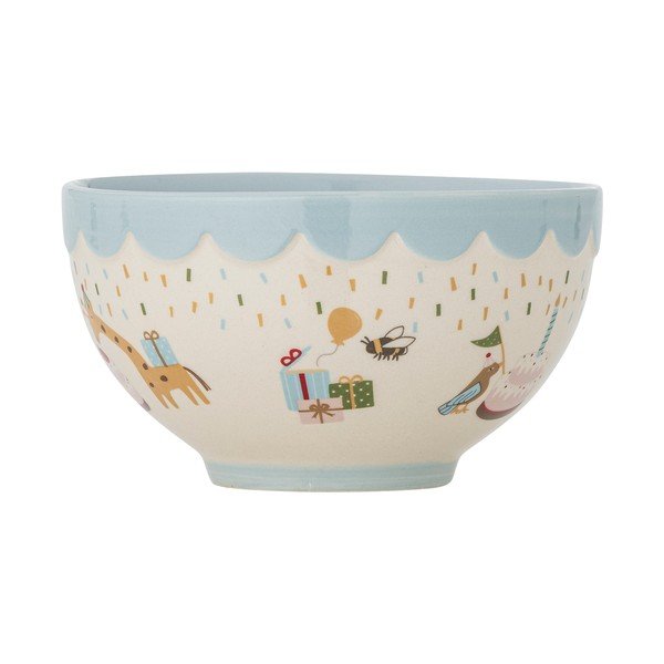 Ciotola per bambini azzurra/color crema in gres ø 13,5 cm Celebrate – Bloomingville Mini