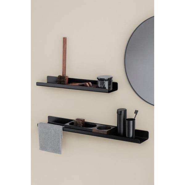 Mensola da bagno in metallo nero, lunghezza 71 cm Modo - Blomus-image-3
