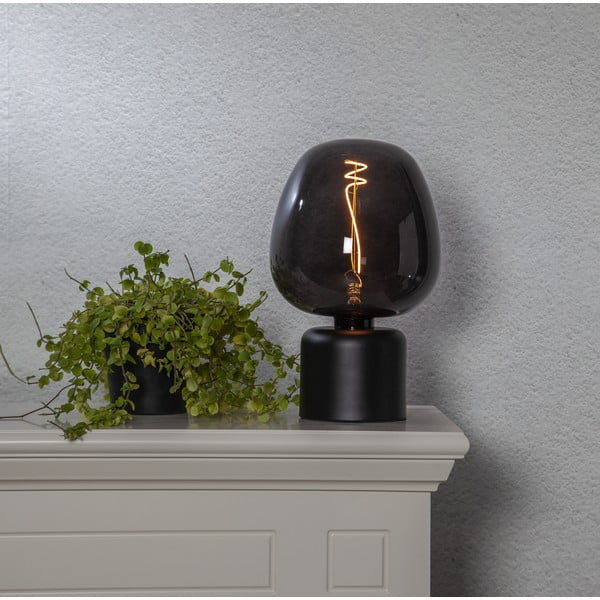 Piede di lampada nero 10 cm Glans - Star Trading-image-2