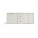 Credenza color crema 197x80x40 cm Wally – Teulat