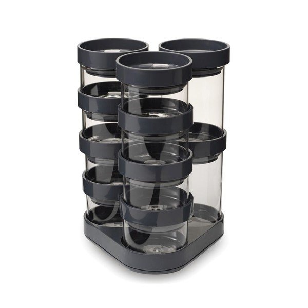 Rotační stojan s kořenkami SpiceStore Carousel, šedý