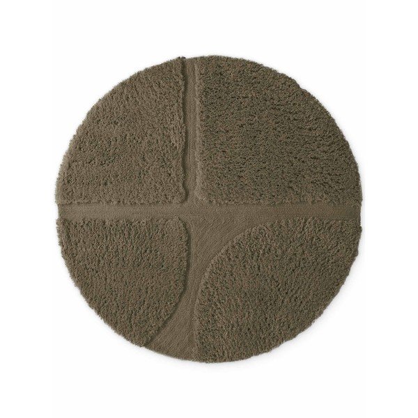 Tappeto rotondo color kaki tessuto a mano ø 160 cm Lambeth Jasper – Ted Baker