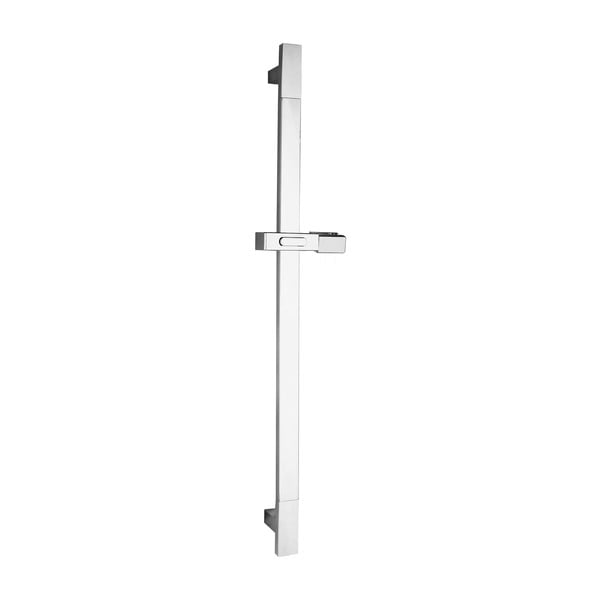 Asta per doccia in acciaio inox da parete in argento lucido con supporto scorrevole 68 cm – Sapho