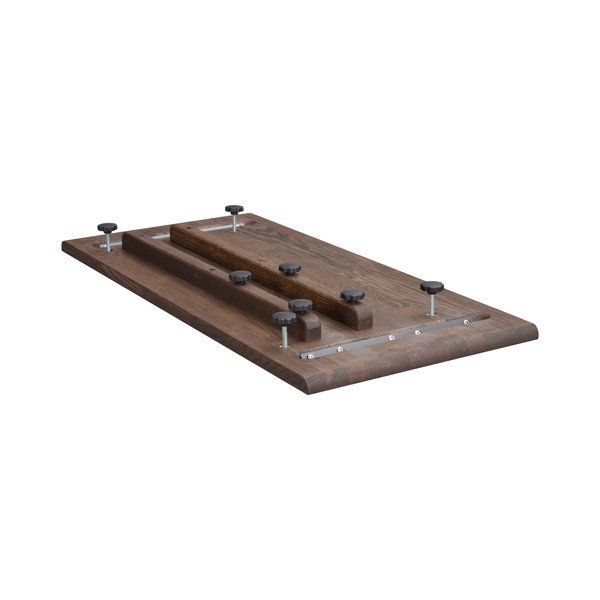 Piano d'appoggio aggiuntivo per tavolo da pranzo in rovere massiccio 95x45 cm Clapperton – Rowico-image-4