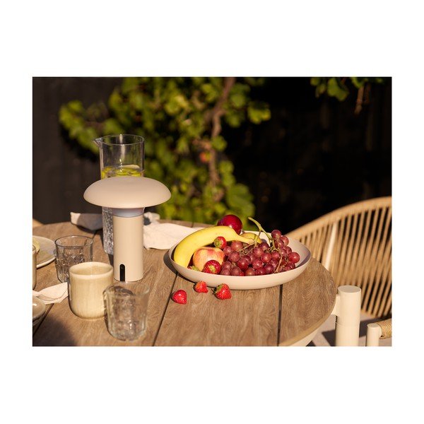 Tavolo da pranzo da giardino rotondo in metallo ø 90 cm Abela – House Nordic-image-3