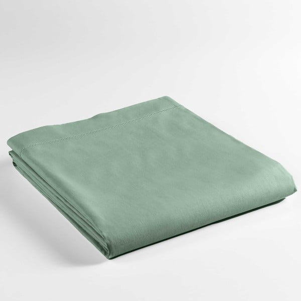 Lenzuolo in cotone verde chiaro 180x290 cm Lina - douceur d'intérieur