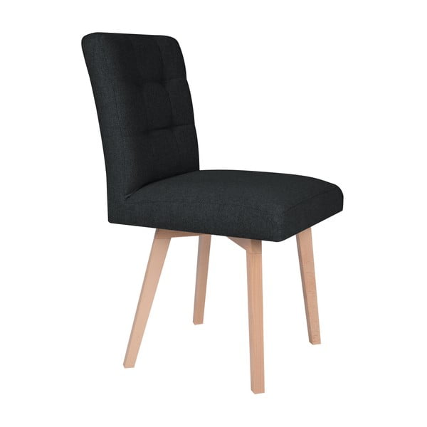 Sedia da pranzo nera Tulip - Mazzini Sofas-image-1