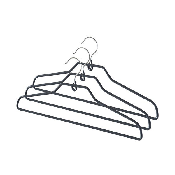 Set di 3 appendiabiti con barra per pantaloni Taupe Coats - Compactor-image-4