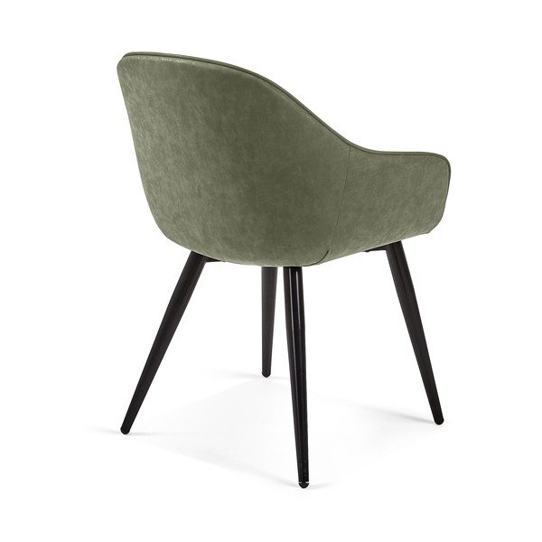 Sedia da pranzo verde Herbert - Kave Home-image-3