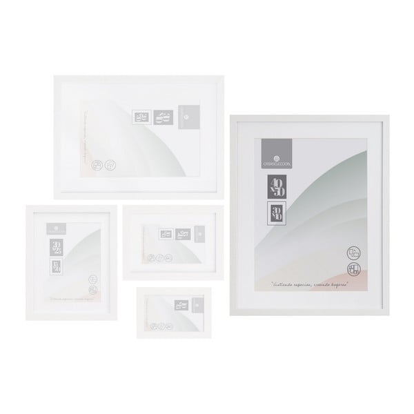 Cornice bianca da appendere 42x52 cm Sencillo – Casa Selección-image-1