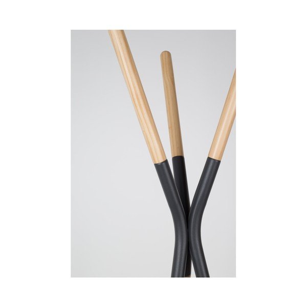 Appendiabiti in legno di pino con dettagli grigi Pinnacle - Zuiver-image-4