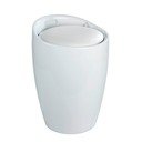 Cesto per la biancheria bianco e sgabello in uno , 20 l Candy - Wenko