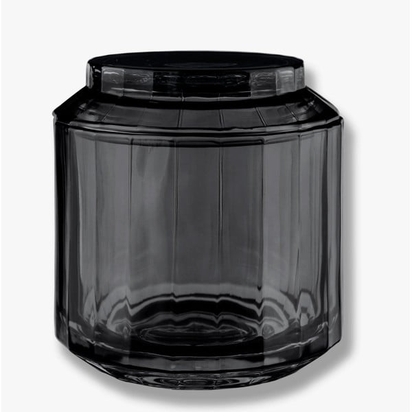Organizer da bagno in vetro nero per tamponi di cotone Vision - Mette Ditmer Denmark
