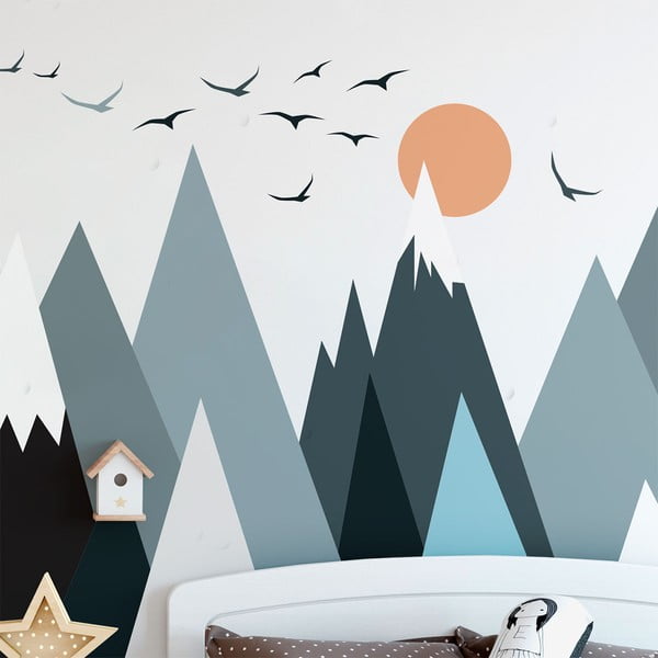 Adesivo murale Bambino gigante Adesivo montagne scandinave Parka - Ambiance-image-4