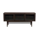 Vetrina marrone in rovere con ante scorrevoli 170x75 cm Hazelton - Rowico