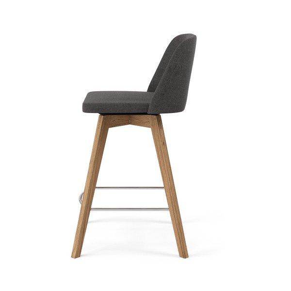 Set di 2 sedie da bar grigie Tom, altezza 89 cm - Tenzo-image-2