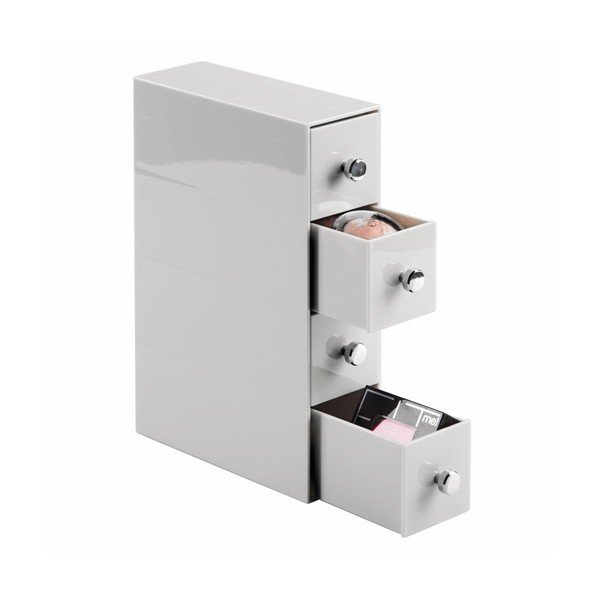 Bílý organizér se 4 zásuvkami InterDesign Cosmetic-image-4