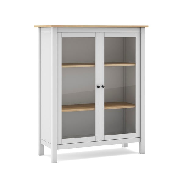 Vetrina in legno di pino bianco/naturale 90x110 cm Misti - Marckeric-image-2