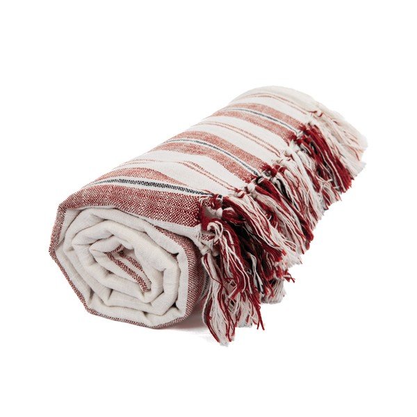 Coperta color terracotta in cotone 150x200 cm Indira – Tiseco Home Studio-image-2