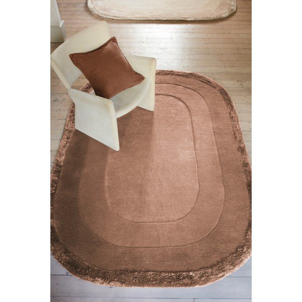 Tappeto in misto lana tessuto a mano color mattone 160x230 cm Halo - Asiatic Carpets-image-2