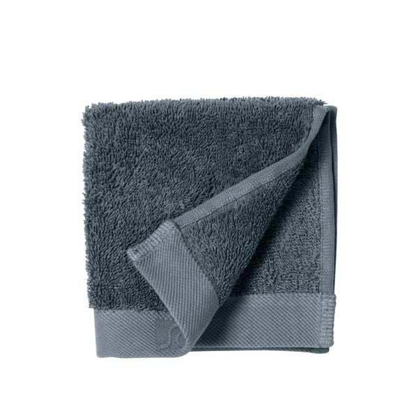 Asciugamano in spugna di cotone blu Cina, 30 x 30 cm Comfort Organic - Södahl