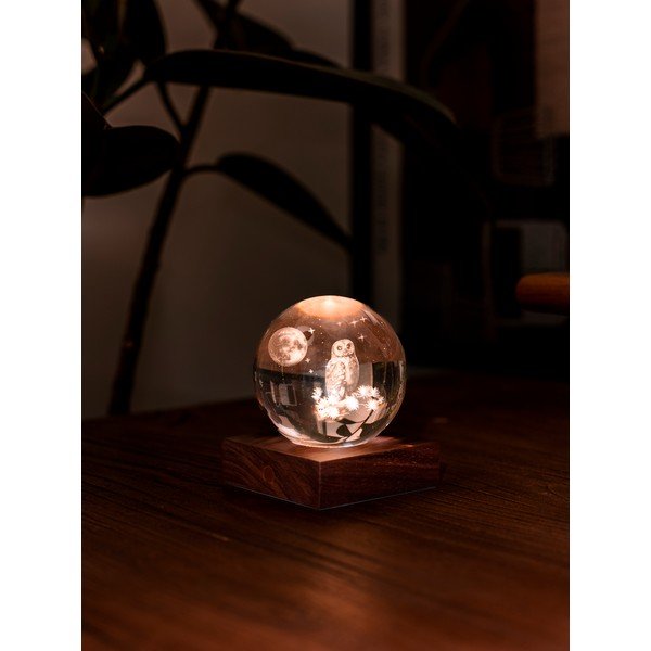 Decorazione luminosa con ricarica USB portatile ø 8 cm Amber – Gingko-image-3