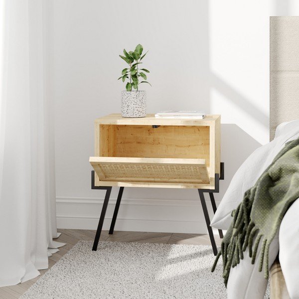 Comodino in colore naturale Naive - Kalune Design-image-3