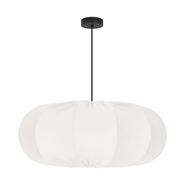 Lampadario bianco con paralume in tessuto ø 52 cm Cafee – Candellux Lighting
