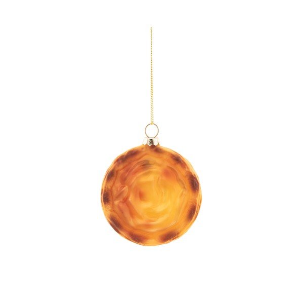 Decorazione per albero di natale in vetro 3 cm Pastel de Nata – Sass & Belle