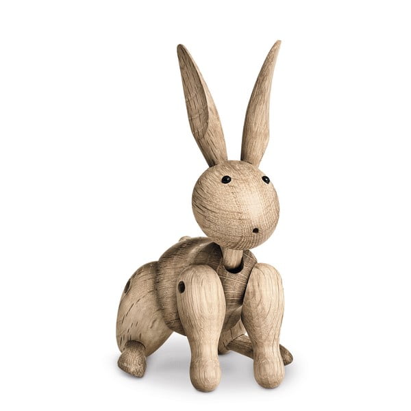 Statuetta in legno di quercia Rabbit - Kay Bojesen Denmark