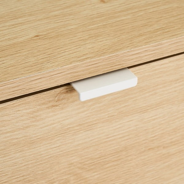 Cassettiera alta in betulla di colore naturale 60x97,5 cm - Casa Selección-image-1