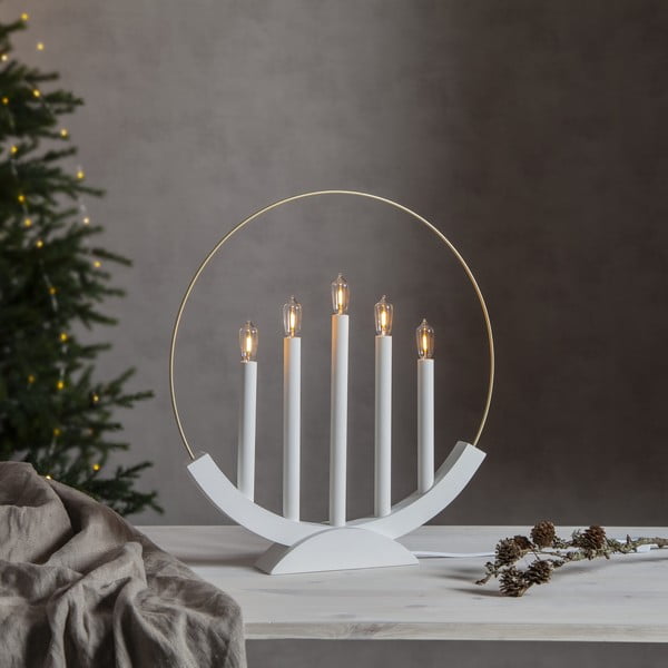 Decorazione luminosa bianca natalizia Brace - Star Trading-image-1