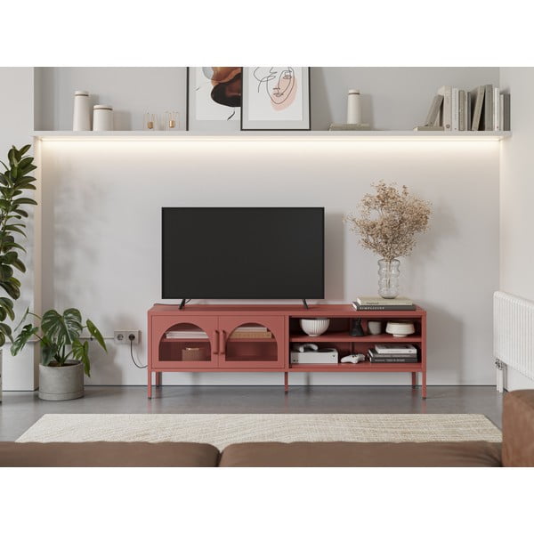 Mobile TV color mattone 160x50 cm Diora - Marckeric-image-1