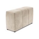Bracciolo in velluto beige per divano componibile Rome Velvet - Cosmopolitan Design