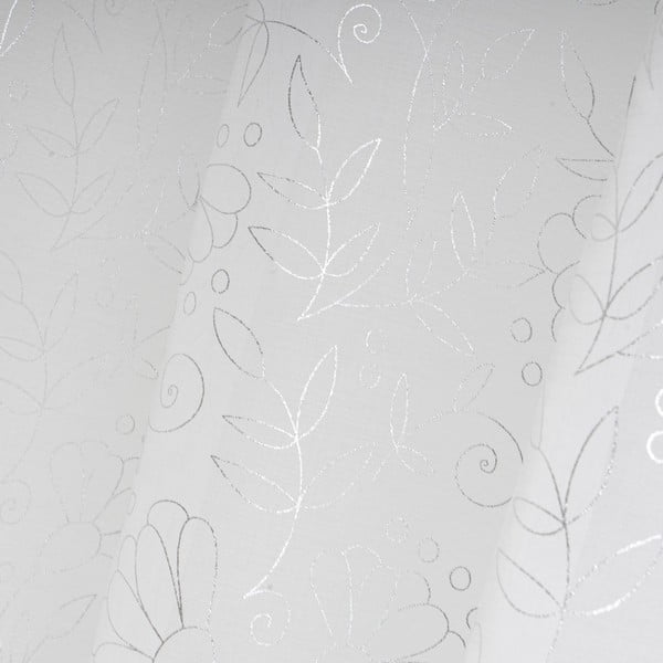 Tenda sottile bianca/argentata 140x260 cm Pucka – Casa Selección-image-3