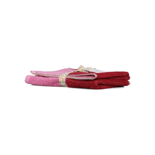 Set di asciugamani tipo terry rosa in cotone 2 pz 30x50 cm Pixie – ONA-image-4