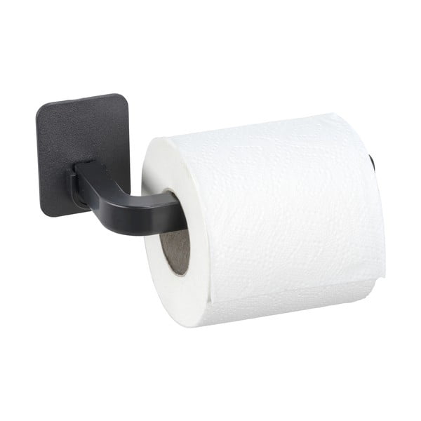 Porta carta igienica senza foratura nero opaco in plastica Parma – Allstar-image-3