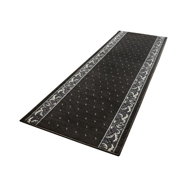 Černý běhoun s bílými detaily Hanse Home Ornament, 80 x 350 cm-image-3