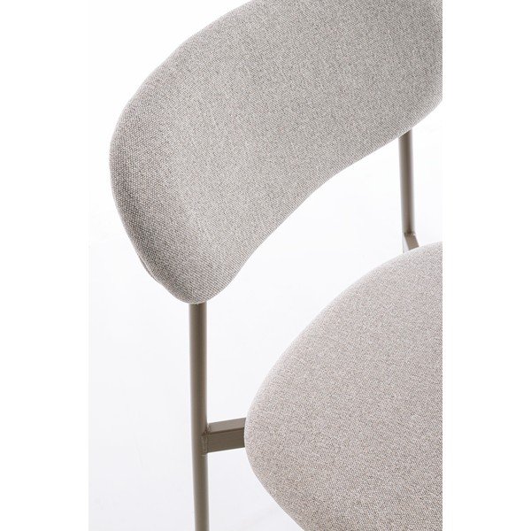 Sedia da pranzo marrone chiaro in imbottito Inka – Yes Everyday-image-1