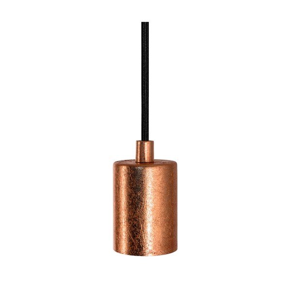 Lampada a sospensione nero/arancio con paralume in metallo ø 5 cm Cero - Sotto Luce-image-1