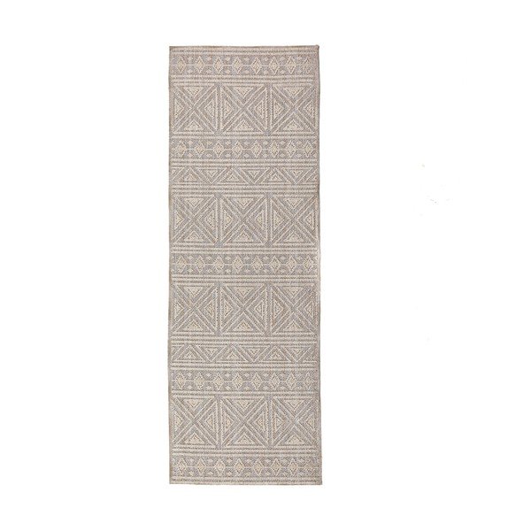 Passatoia grigia/beige lavabile 58x230 cm Lucia – Flair Rugs