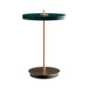 Lampada da tavolo dimmerabile a LED verde con paralume in metallo (altezza 31 cm) Asteria Move - UMAGE